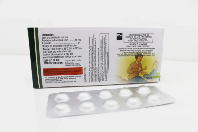 Pyridoxine Hydrochloride 50mg Tablets  
