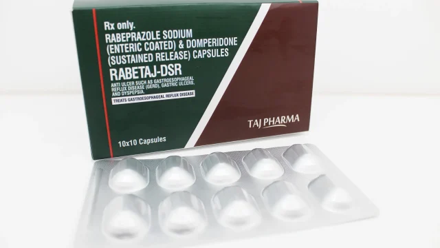 Rabeprazole (EC)40mg + Domperidone (SR)30mg Capsules Manufacturer s India & Pioneer Exporters