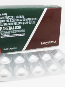 Rabeprazole (EC)40mg + Domperidone (SR)30mg Capsules Manufacturer s India & Pioneer Exporters