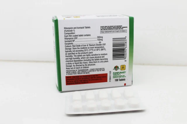 Rifampicin + Isoniazid Tablets 300mg+150mg 