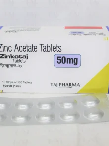 Zinc acetate Tablets 50mg Manufacturers India, Suppliers